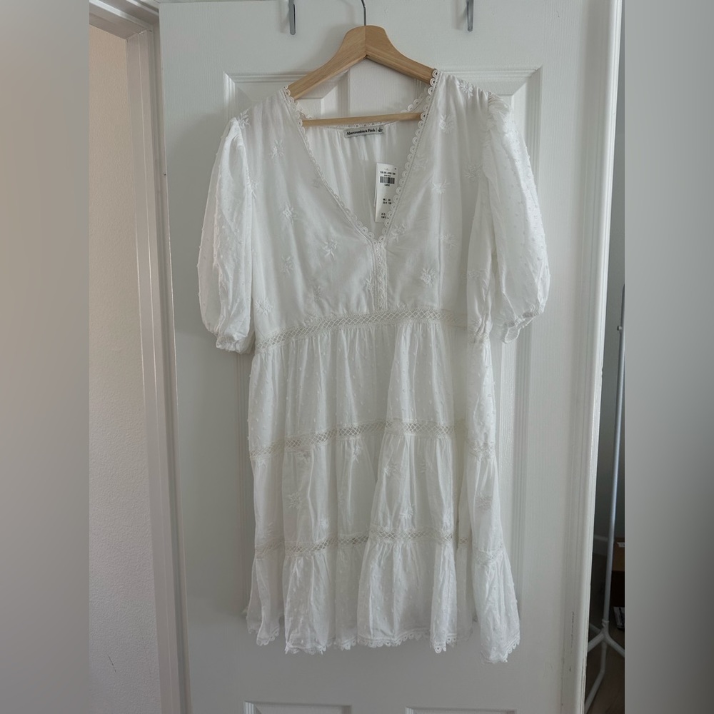 Abercrombie White Eyelet Dress - NWT